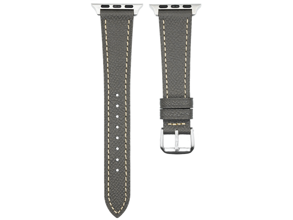 Epsom Leather Apple Watch Strap in Mink Grey